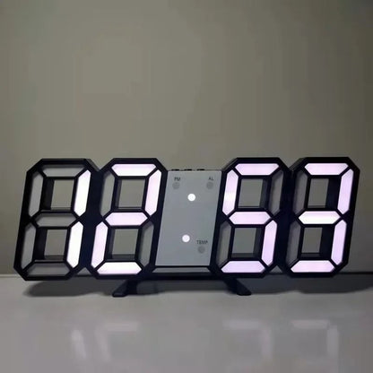 3D LED Digital Alarm Clock With Date And Temperature Display 7