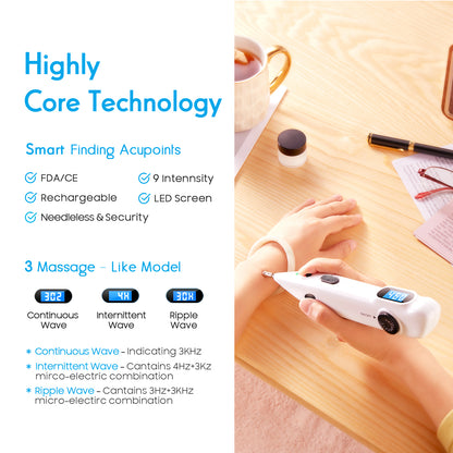 Acupressure Pen, Electronic Acupuncture Pen, Massage Pen Pain Relief, Meridian Energy Therapy