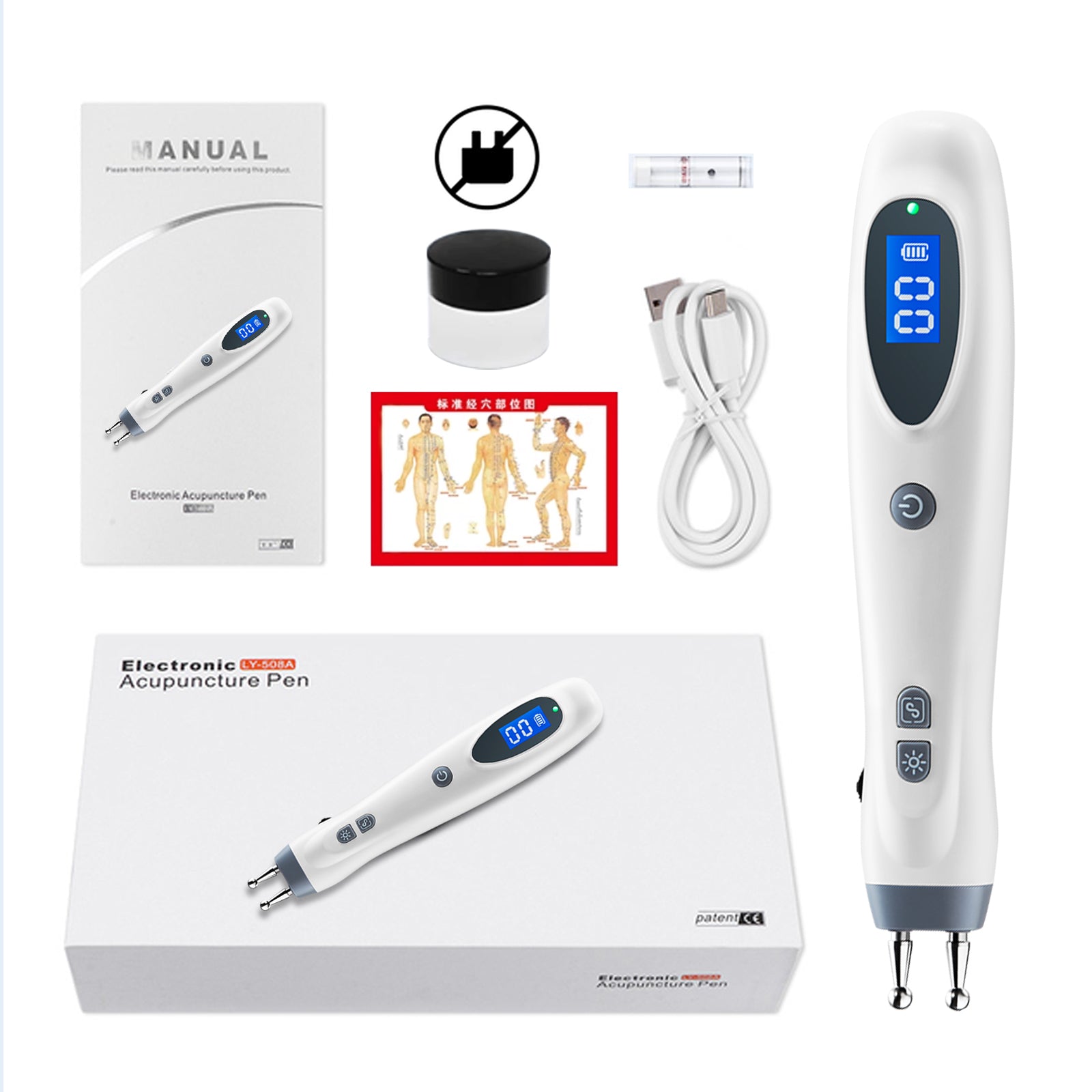Acupressure Pen, Electronic Acupuncture Pen, Massage Pen Pain Relief, Meridian Energy Therapy
