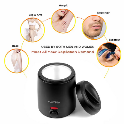 Professional Wax Heater, Adjustable Temperature Control, Rapid Heating Furnace for Hard & Soft Wax, Easy Clean Epilator