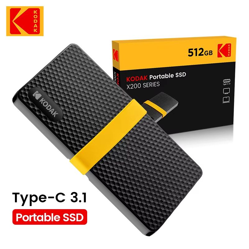 KODAK X200 Portable External SSD USB 31  HighSpeed Mini Solid State Drive 1