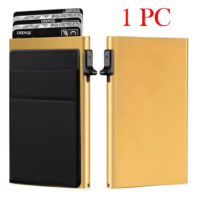 SecureSlim RFID Blocking Metal Card Holder Wallet For Men 9