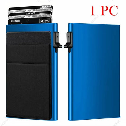 SecureSlim RFID Blocking Metal Card Holder Wallet For Men 6