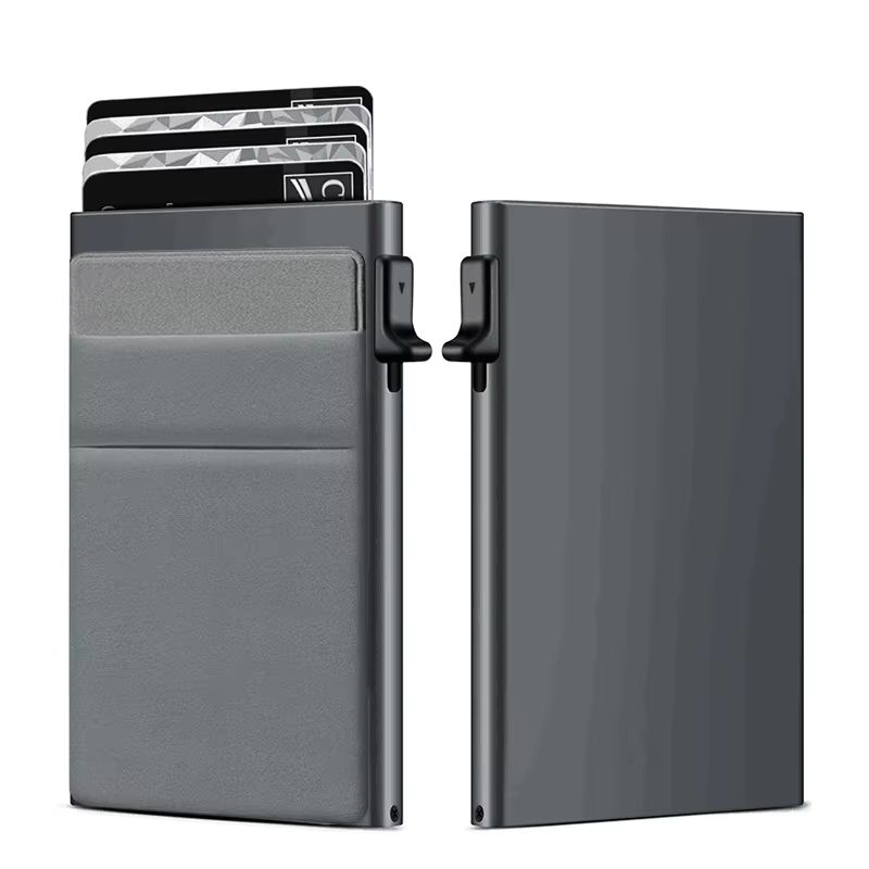 SecureSlim RFID Blocking Metal Card Holder Wallet For Men 8