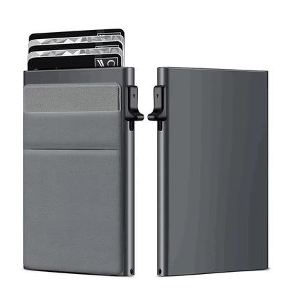 SecureSlim RFID Blocking Metal Card Holder Wallet For Men 8
