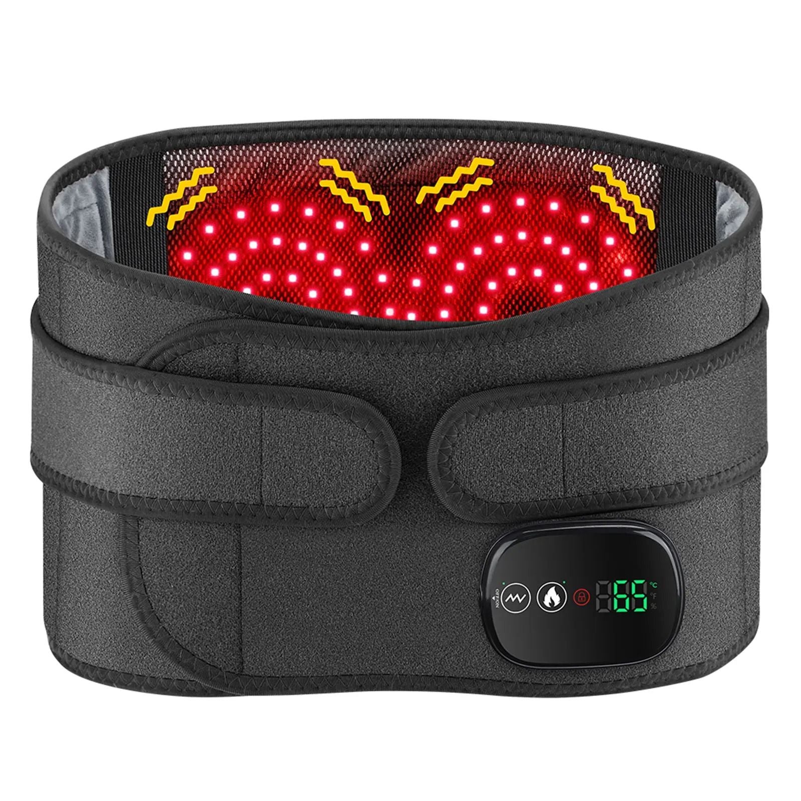 Electric Heating Waist Massager Belt With Vibration And Hot Compress 12