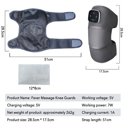 Universal Vibration Knee Warmer, Heated Knee Brace, Shoulder Massage Warmer, Adjustable Joint Pain Relief Device