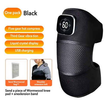Universal Vibration Knee Warmer, Heated Knee Brace, Shoulder Massage Warmer, Adjustable Joint Pain Relief Device