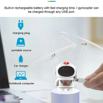 Mini Astronaut HandControlled Drone Toy With USB Charging 5