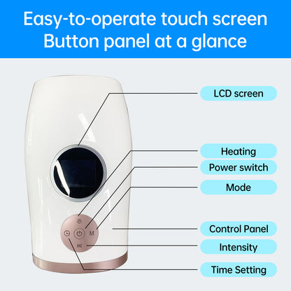 LED Screen Finger Hand Massager Hand Massage With Heat And Compression Quiet Portable Hand Massager 3