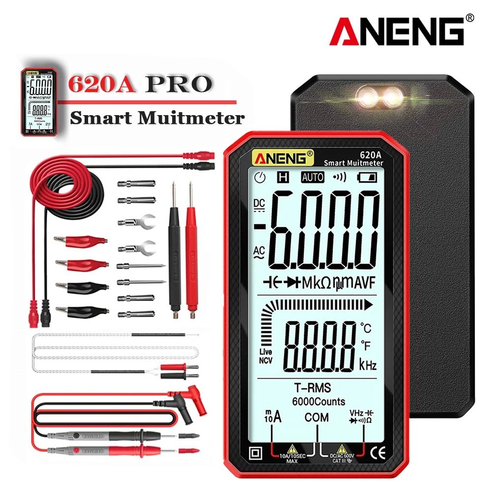 Digital Smart Multimeter with True RMS and 6000 Count Display