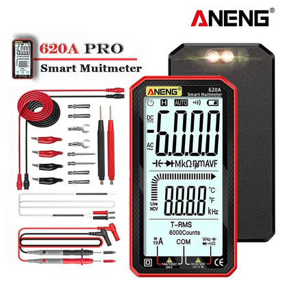 Digital Smart Multimeter with True RMS and 6000 Count Display