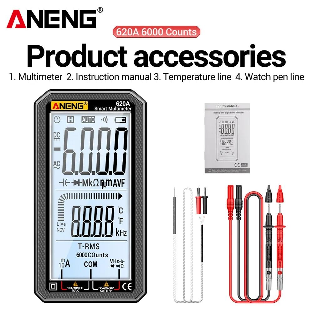 Digital Smart Multimeter With True RMS And 6000 Count Display 9