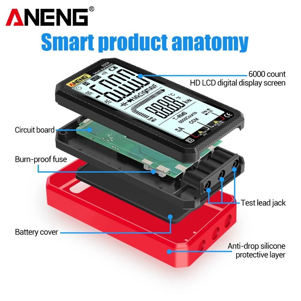 Digital Smart Multimeter With True RMS And 6000 Count Display 3