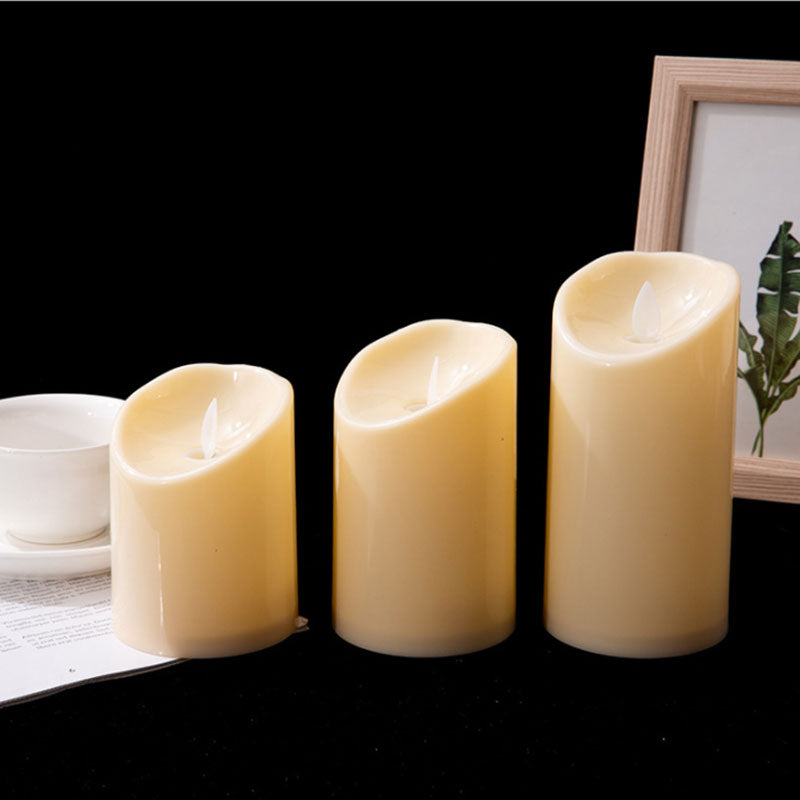 Remote Control Flameless Candles, Realistic Moving Wick Battery Operated Pillar Candles for Wedding, Home Decor
