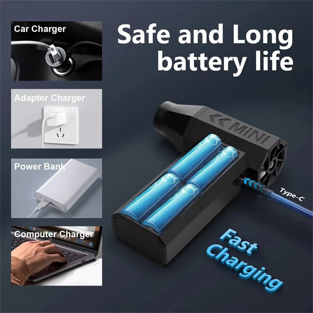 TurboBlast 130000RPM Portable Electric Air Duster With Adjustable Speed 2