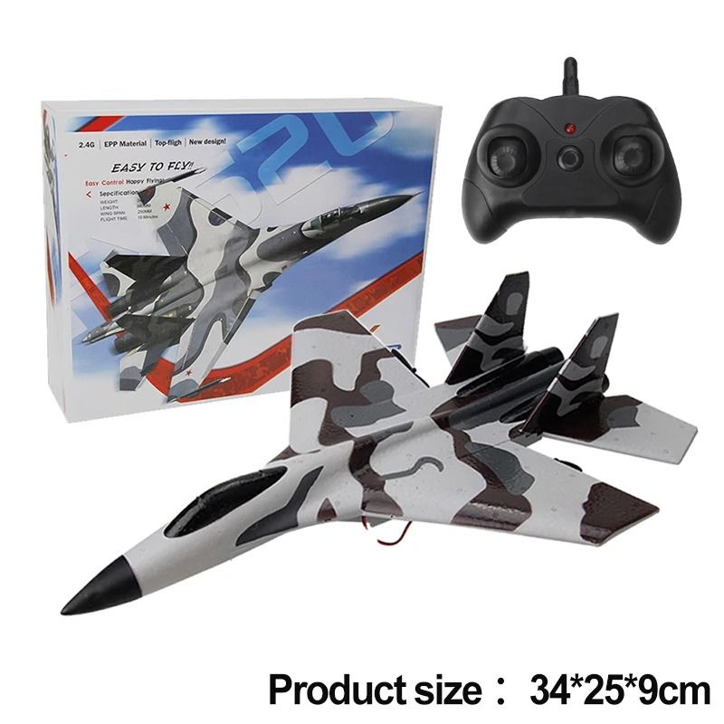 RC Foam SU35 Fighter Jet Glider With Remote Control And LED Lights 9