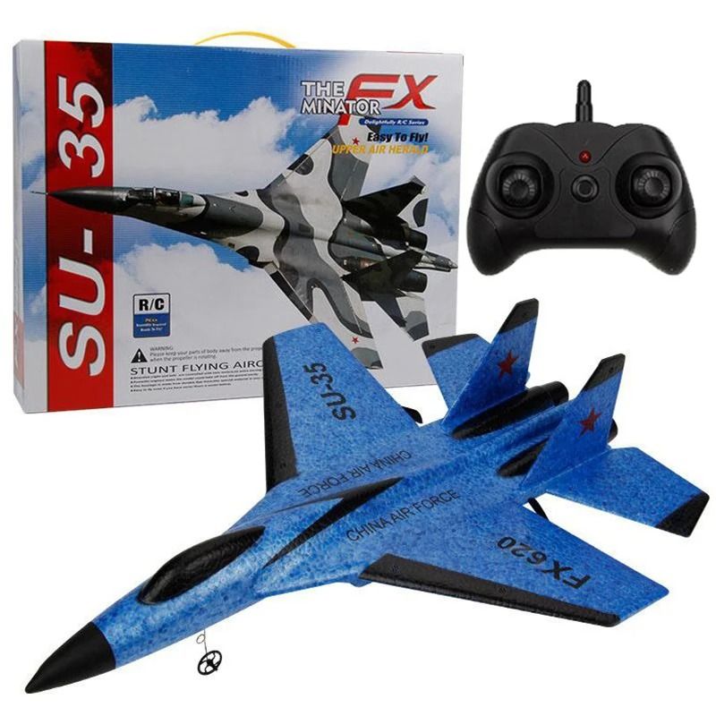 RC Foam SU35 Fighter Jet Glider With Remote Control And LED Lights 10