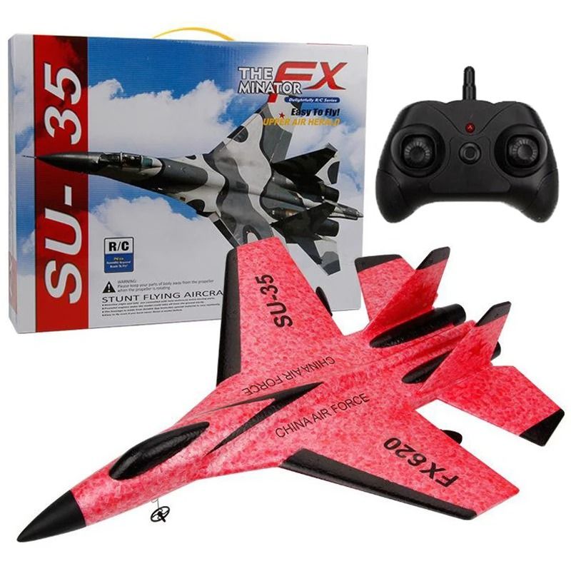 RC Foam SU35 Fighter Jet Glider With Remote Control And LED Lights 11