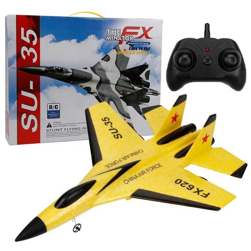 RC Foam SU35 Fighter Jet Glider With Remote Control And LED Lights 8