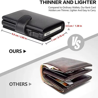 SmartShield RFID Trifold Leather Wallet For Men With Coin Pocket 3