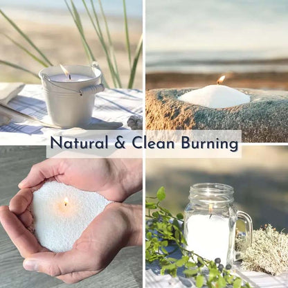 DIY Candle Making Kit, Pearl Candle Wax with Wicks, Refillable Pearled Sand for Pillar Candles, Weddings, Parties