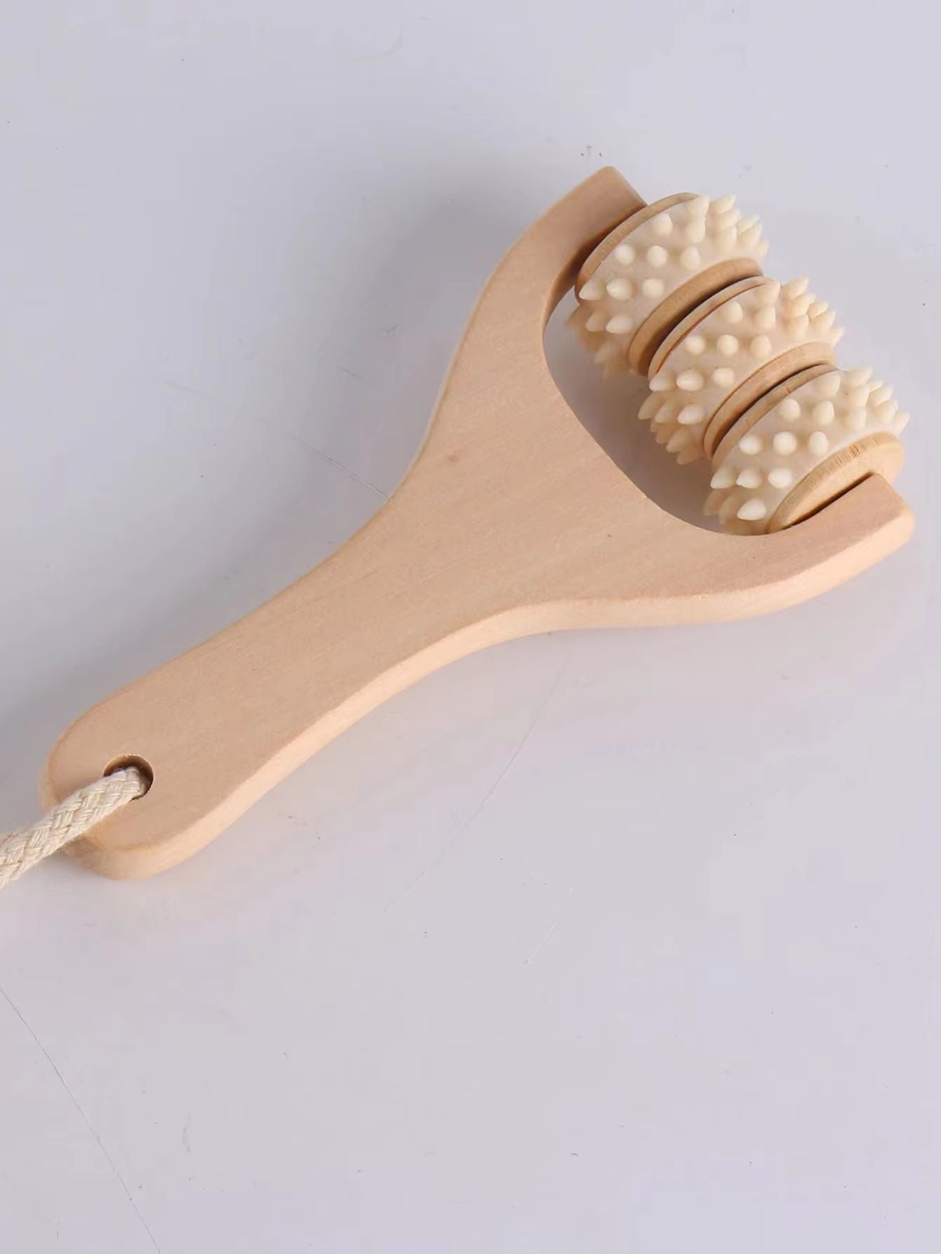 Natural Wooden Roller Body Massager For Neck Shoulder  Relaxation Therapy 9
