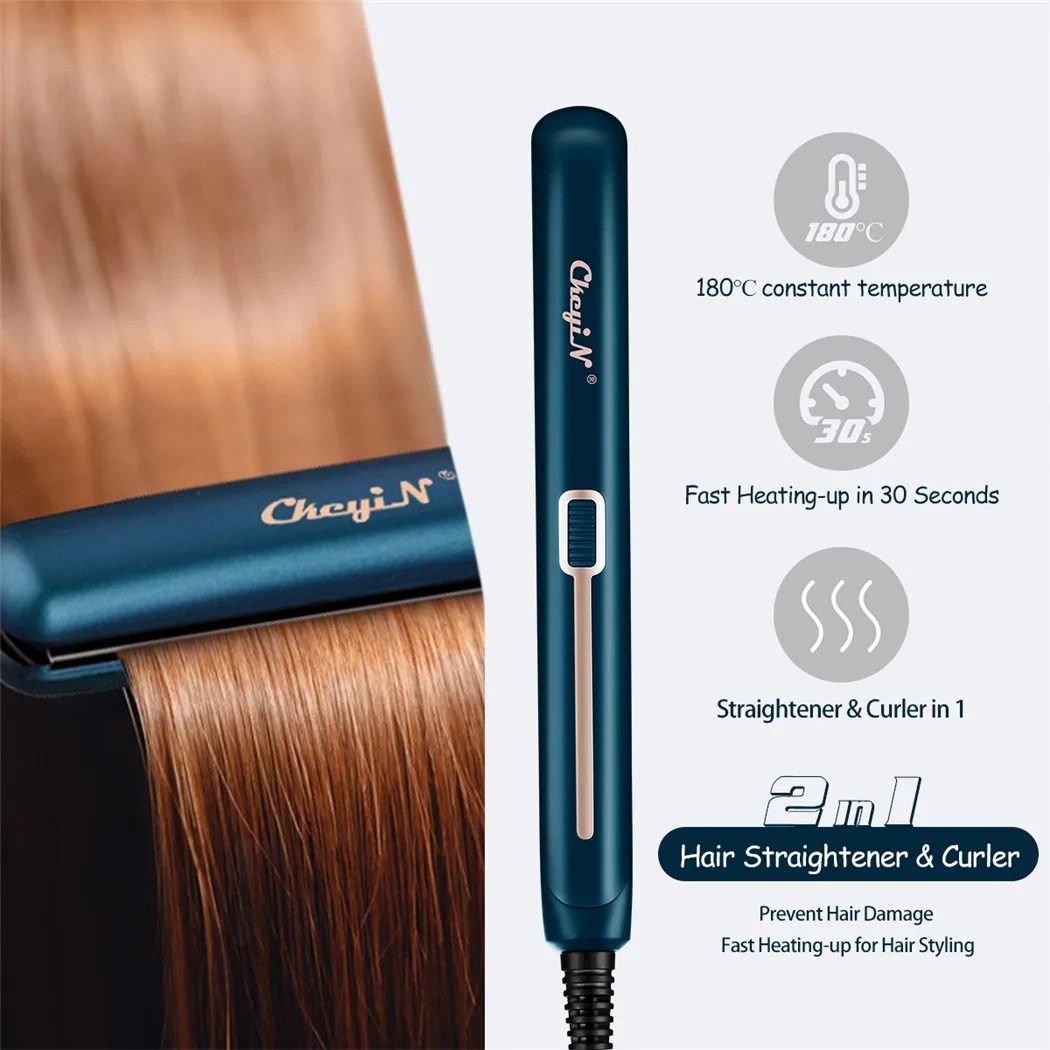 Mini Hair Straightener And Curler 2in1 Portable Flat Iron 1