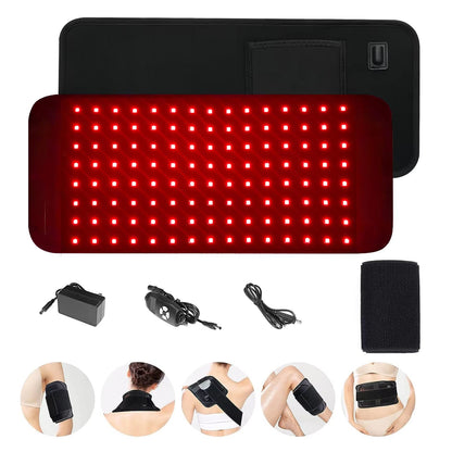 ThermaGlow Red Infrared Light Therapy Pad – 660nm & 850nm LED Heat Pad for Pain Relief and Skin Care