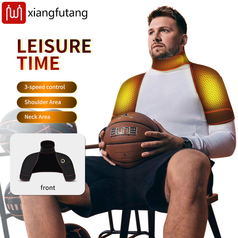 Winter Body Warmer Soft Vest, Hot Compress Relieves Fatigue, Electric Heating Massager Pads for Shoulder Neck Back