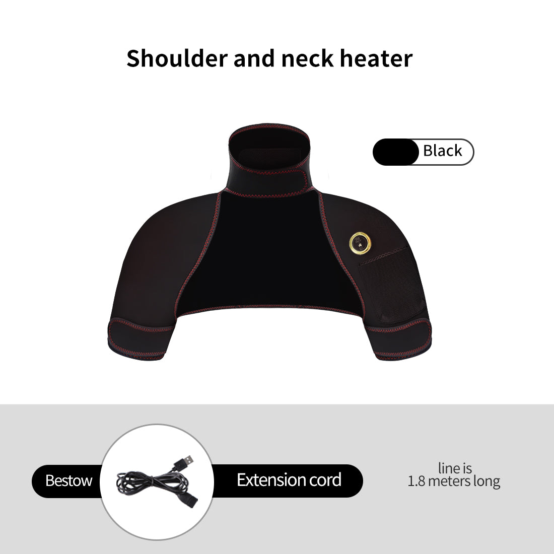 Winter Body Warmer Soft Vest, Hot Compress Relieves Fatigue, Electric Heating Massager Pads for Shoulder Neck Back