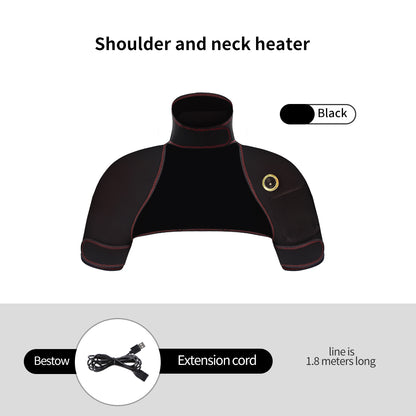 Winter Body Warmer Soft Vest, Hot Compress Relieves Fatigue, Electric Heating Massager Pads for Shoulder Neck Back