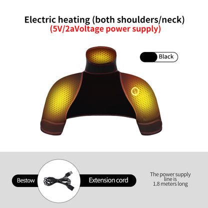 Winter Body Warmer Soft Vest, Hot Compress Relieves Fatigue, Electric Heating Massager Pads for Shoulder Neck Back