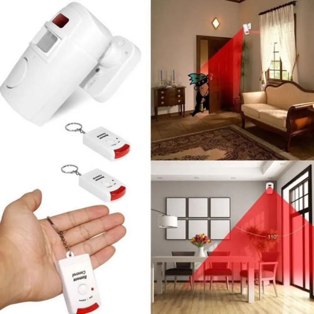 Wireless Motion Sensor Alarm With Remote Control For Home And Garage Security 5