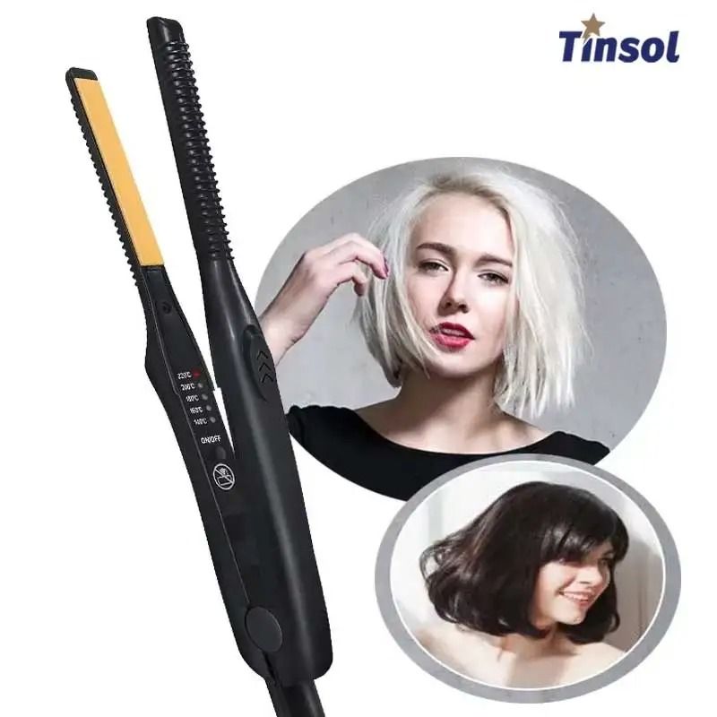 Mini 2-in-1 Hair Straightener and Curler with Ceramic Plates
