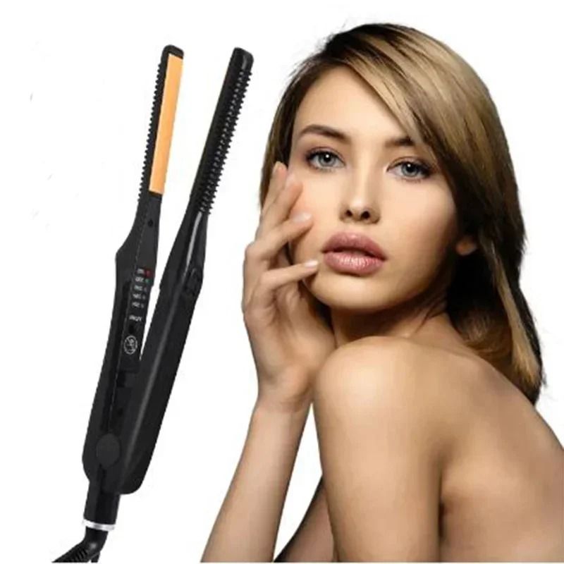 Mini 2in1 Hair Straightener And Curler With Ceramic Plates 5
