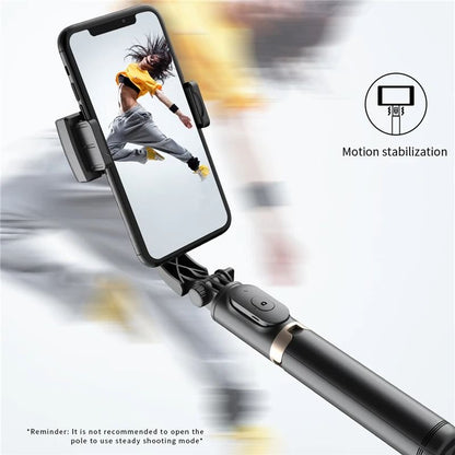 Foldable Gimbal Stabilizer Selfie Stick Tripod With Bluetooth Remote 2