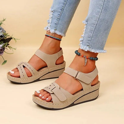 Womens Summer Wedge Sandals With NonSlip Platform Sole 2