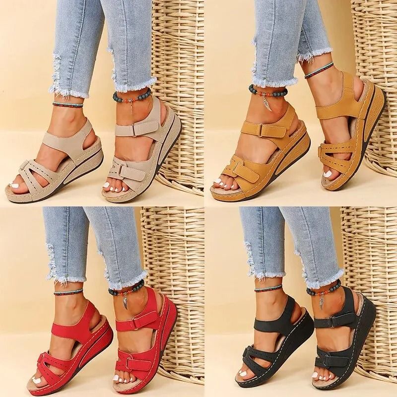 Womens Summer Wedge Sandals With NonSlip Platform Sole 5