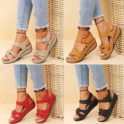 Womens Summer Wedge Sandals With NonSlip Platform Sole 5