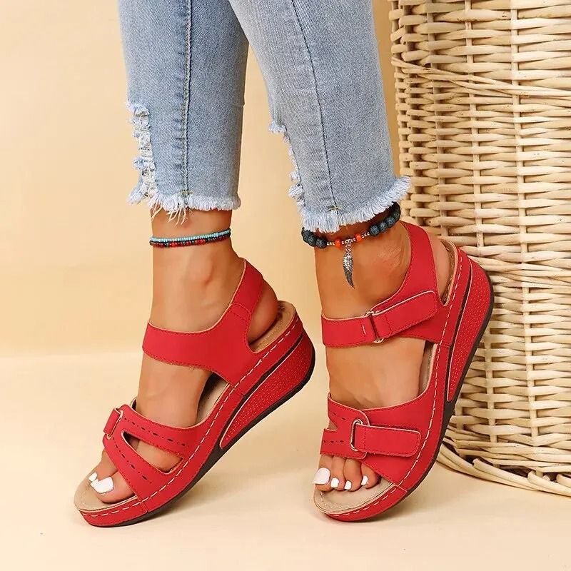 Womens Summer Wedge Sandals With NonSlip Platform Sole 7
