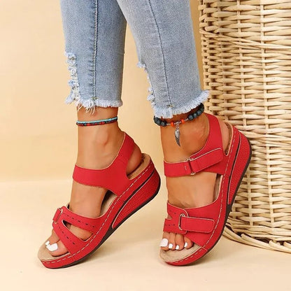 Womens Summer Wedge Sandals With NonSlip Platform Sole 7