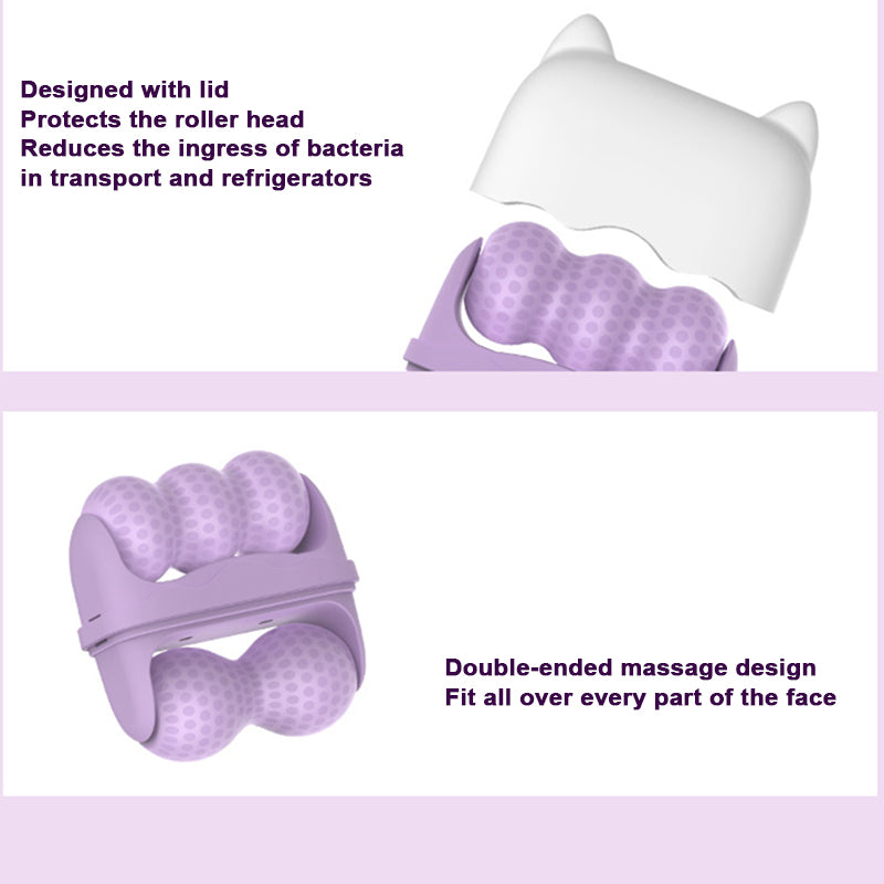 Ice Compress Face Roller, Double-ended Body Ice Massager, Machine Ice Tool without Electricity