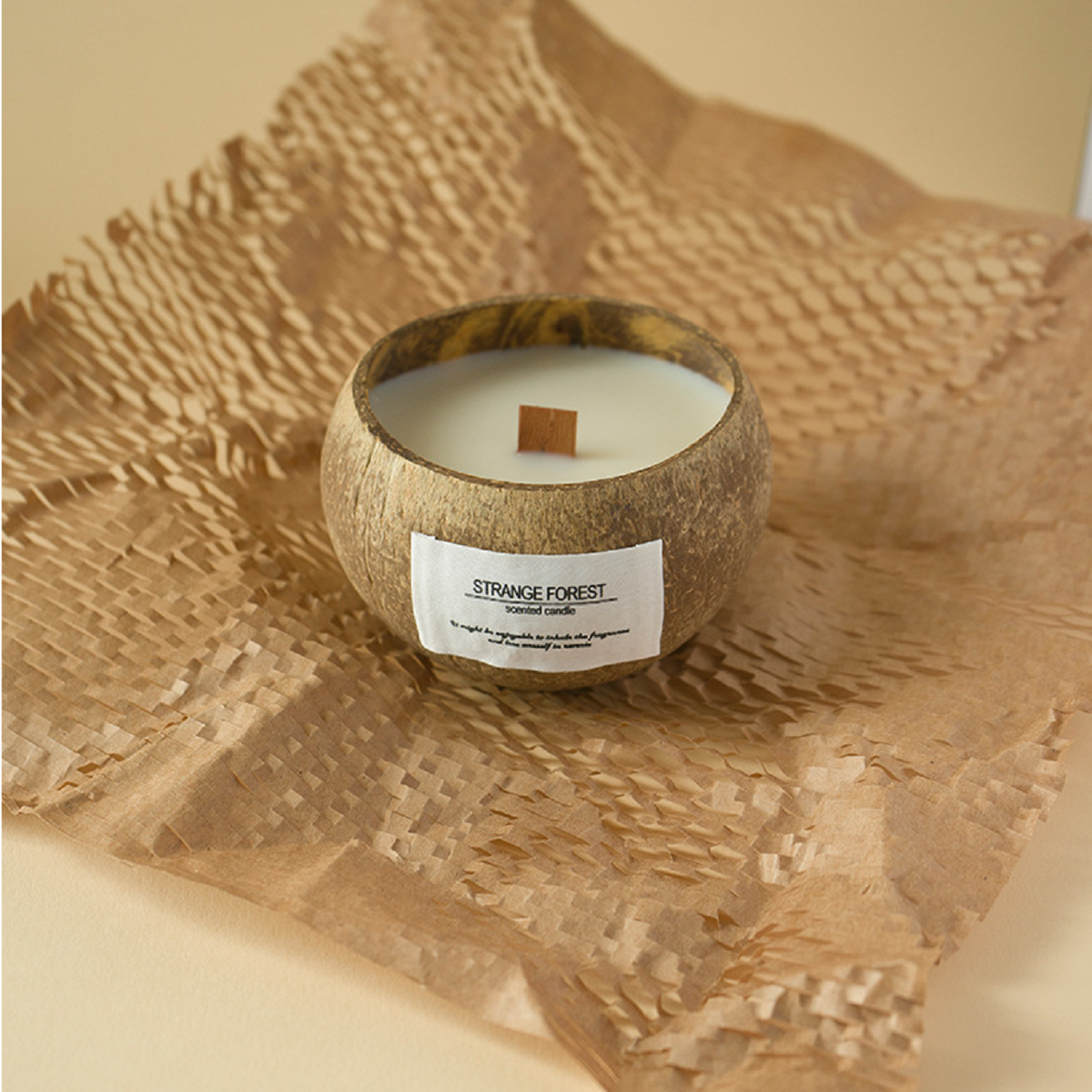 Handmade Coconut Shell Candle, Natural Soy Wax Aromatherapy Candle, Festival Gifts, Home Decoration, Gift