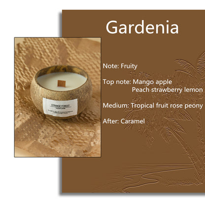 Handmade Coconut Shell Candle, Natural Soy Wax Aromatherapy Candle, Festival Gifts, Home Decoration, Gift