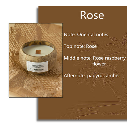 Handmade Coconut Shell Candle, Natural Soy Wax Aromatherapy Candle, Festival Gifts, Home Decoration, Gift