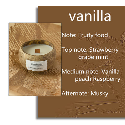 Handmade Coconut Shell Candle, Natural Soy Wax Aromatherapy Candle, Festival Gifts, Home Decoration, Gift