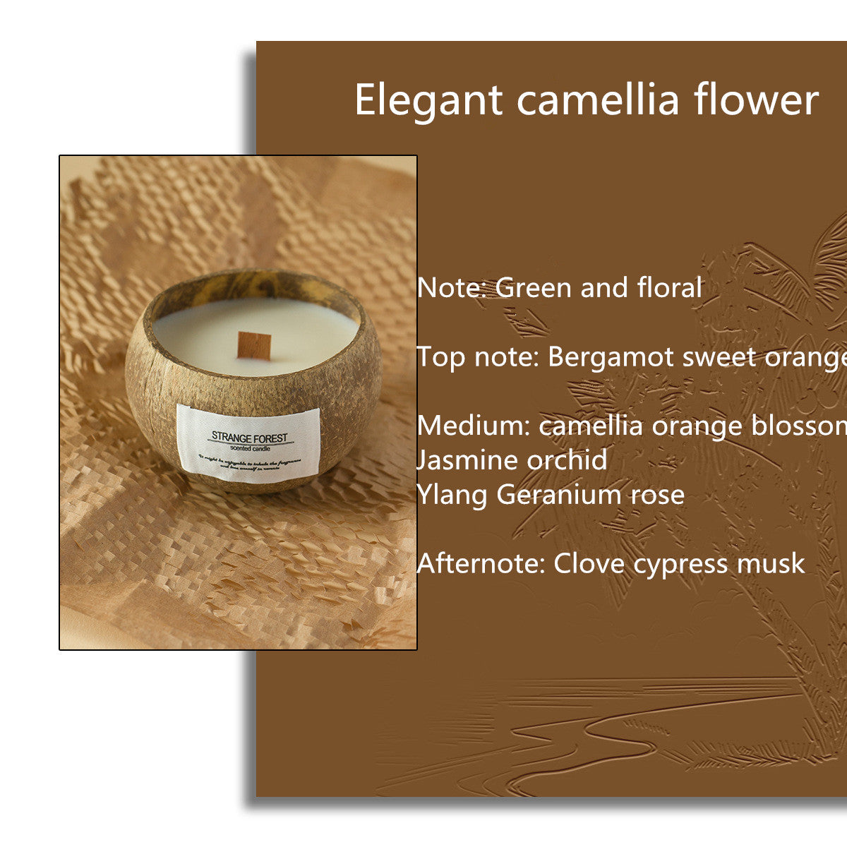 Handmade Coconut Shell Candle, Natural Soy Wax Aromatherapy Candle, Festival Gifts, Home Decoration, Gift