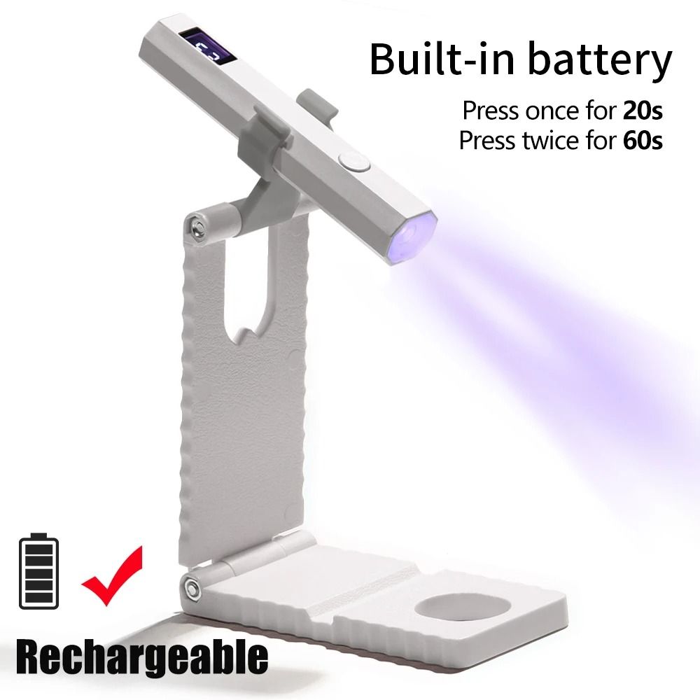 Cordless UV Nail Lamp With Adjustable Stand And LCD Display For Fast Gel Curing 8