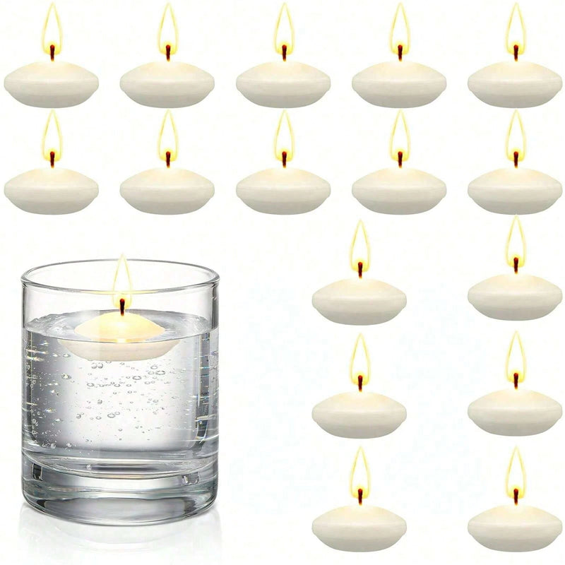 Floating Candles, Unscented Disc Candles for Weddings, Valentines Day, Bathtub Decor, Romantic Party Centerpiece